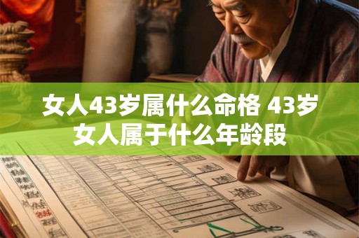 女人43岁属什么命格 43岁女人属于什么年龄段 女人43岁属什么命格 43岁女人属于什么年龄段