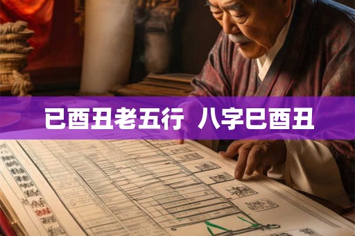 已酉丑老五行 八字巳酉丑 已酉丑老五行 八字巳酉丑