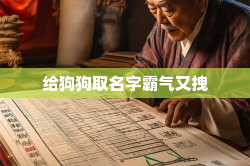 给狗狗取名字霸气又拽 给狗狗取名字霸气又拽