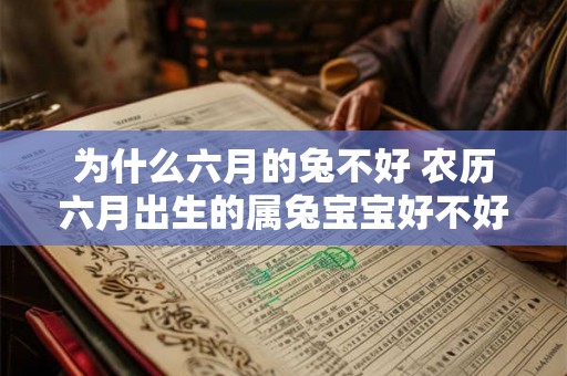 为什么六月的兔不好 农历六月出生的属兔宝宝好不好 为什么六月的兔不好 农历六月出生的属兔宝宝好不好