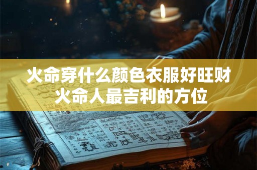 火命穿什么颜色衣服好旺财 火命人最吉利的方位 火命穿什么颜色衣服好旺财 火命人最吉利的方位