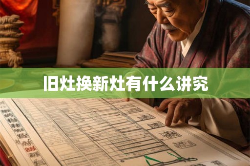 旧灶换新灶有什么讲究 旧灶换新灶有什么讲究