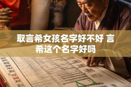 取言希女孩名字好不好 言希这个名字好吗 取言希女孩名字好不好 言希这个名字好吗