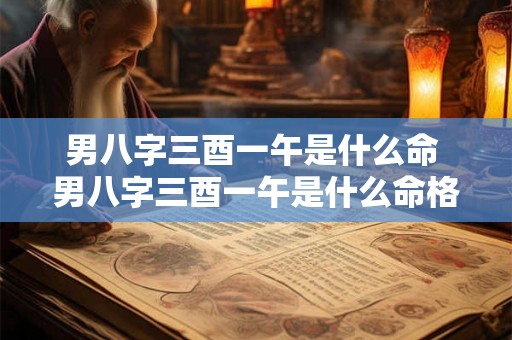 男八字三酉一午是什么命 男八字三酉一午是什么命格 男八字三酉一午是什么命 男八字三酉一午是什么命格