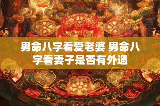 男命八字看爱老婆 男命八字看妻子是否有外遇 男命八字看爱老婆 男命八字看妻子是否有外遇