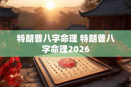 特朗普八字命理 特朗普八字命理2026 特朗普八字命理 特朗普八字命理2026