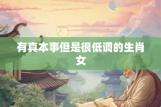 有真本事但是很低调的生肖女 有真本事但是很低调的生肖女