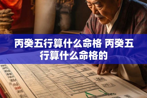 丙癸五行算什么命格 丙癸五行算什么命格的 丙癸五行算什么命格 丙癸五行算什么命格的