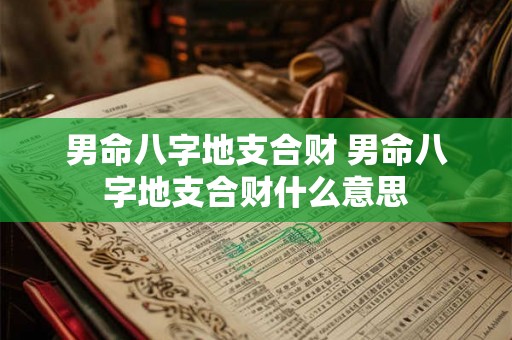男命八字地支合财 男命八字地支合财什么意思 男命八字地支合财 男命八字地支合财什么意思