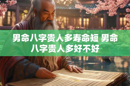 男命八字贵人多寿命短 男命八字贵人多好不好 男命八字贵人多寿命短 男命八字贵人多好不好