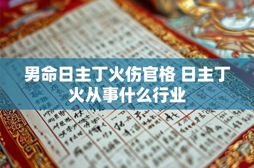 男命日主丁火伤官格 日主丁火从事什么行业 男命日主丁火伤官格 日主丁火从事什么行业