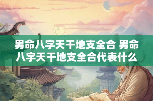 男命八字天干地支全合 男命八字天干地支全合代表什么 男命八字天干地支全合 男命八字天干地支全合代表什么