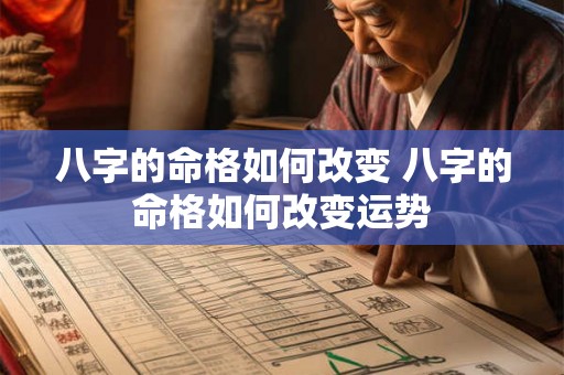 八字的命格如何改变 八字的命格如何改变运势 八字的命格如何改变 八字的命格如何改变运势