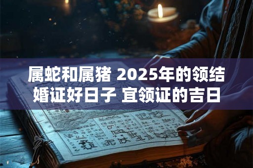 属蛇和属猪 2025年的领结婚证好日子 宜领证的吉日 属蛇和属猪 2025年的领结婚证好日子 宜领证的吉日