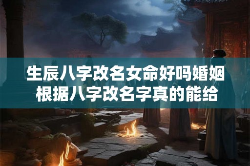 生辰八字改名女命好吗婚姻 根据八字改名字真的能给人改运吗 生辰八字改名女命好吗婚姻 根据八字改名字真的能给人改运吗