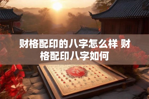 财格配印的八字怎么样 财格配印八字如何 财格配印的八字怎么样 财格配印八字如何