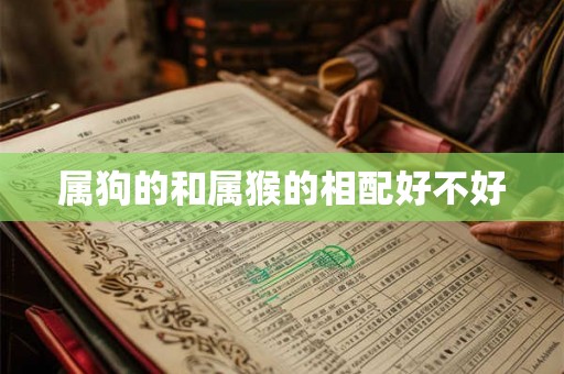 属狗的和属猴的相配好不好 属狗的和属猴的相配好不好