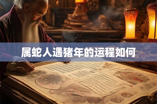 属蛇人遇猪年的运程如何 属蛇人遇猪年的运程如何