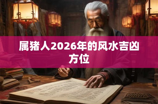 属猪人2026年的风水吉凶方位 属猪人2026年的风水吉凶方位