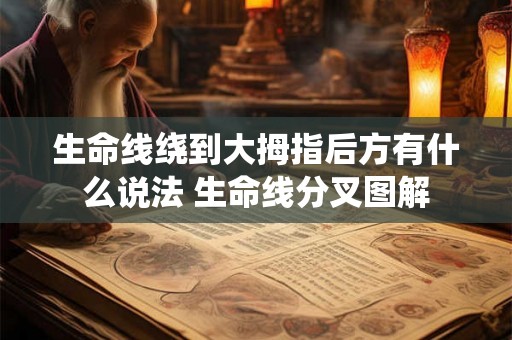 生命线绕到大拇指后方有什么说法 生命线分叉图解 生命线绕到大拇指后方有什么说法 生命线分叉图解