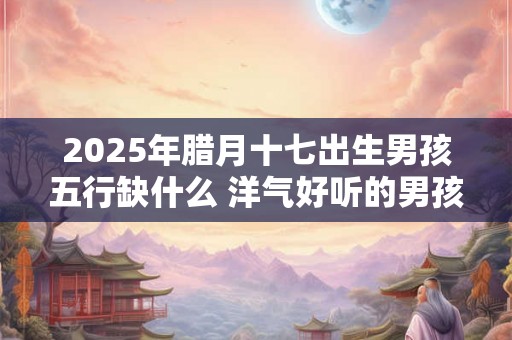 2025年腊月十七出生男孩五行缺什么 洋气好听的男孩名字 2025年腊月十七出生男孩五行缺什么 洋气好听的男孩名字