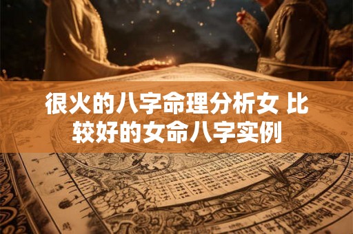 很火的八字命理分析女 比较好的女命八字实例 很火的八字命理分析女 比较好的女命八字实例