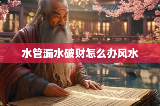 水管漏水破财怎么办风水 水管漏水破财怎么办风水