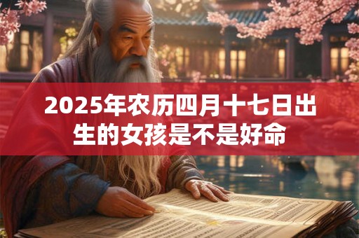 2025年农历四月十七日出生的女孩是不是好命 2025年农历四月十七日出生的女孩是不是好命