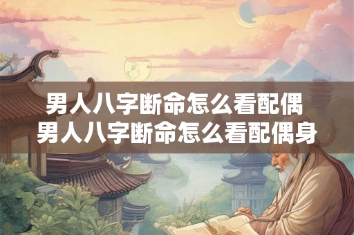男人八字断命怎么看配偶 男人八字断命怎么看配偶身体状况 男人八字断命怎么看配偶 男人八字断命怎么看配偶身体状况