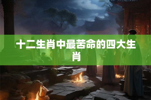 十二生肖中最苦命的四大生肖 十二生肖中最苦命的四大生肖