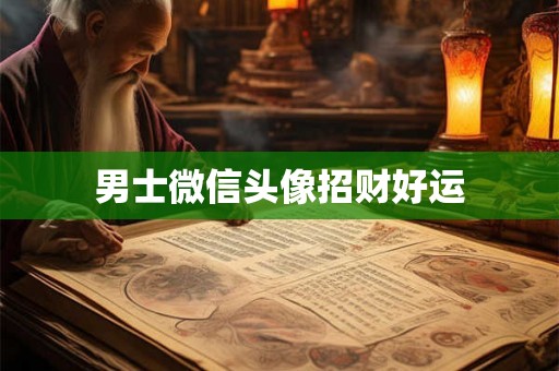 男士微信头像招财好运