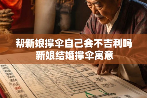 帮新娘撑伞自己会不吉利吗 新娘结婚撑伞寓意 帮新娘撑伞自己会不吉利吗 新娘结婚撑伞寓意