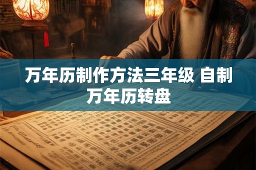 万年历制作方法三年级 自制万年历转盘 万年历制作方法三年级 自制万年历转盘