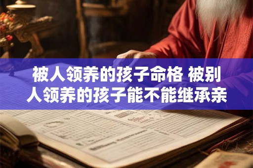 被人领养的孩子命格 被别人领养的孩子能不能继承亲身父母遗产