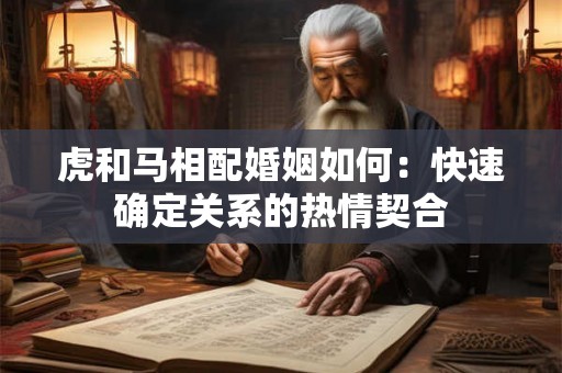 虎和马相配婚姻如何:快速确定关系的热情契合 虎和马相配婚姻如何:快速确定关系的热情契合