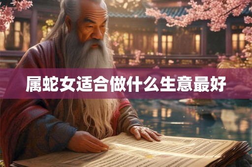 属蛇女适合做什么生意最好 属蛇女适合做什么生意最好