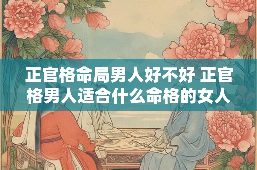 正官格命局男人好不好 正官格男人适合什么命格的女人