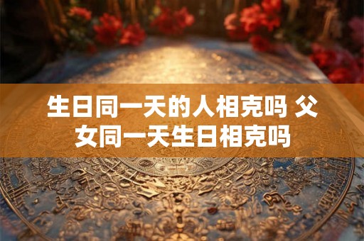 生日同一天的人相克吗 父女同一天生日相克吗 生日同一天的人相克吗 父女同一天生日相克吗