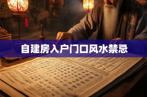自建房入户门口风水禁忌