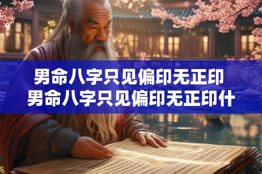 男命八字只见偏印无正印 男命八字只见偏印无正印什么意思 男命八字只见偏印无正印 男命八字只见偏印无正印什么意思