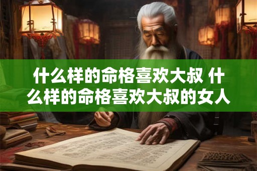 什么样的命格喜欢大叔 什么样的命格喜欢大叔的女人