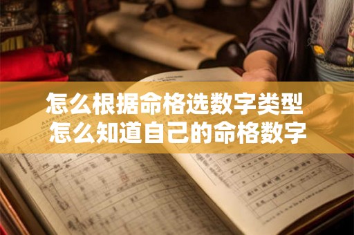 怎么根据命格选数字类型 怎么知道自己的命格数字