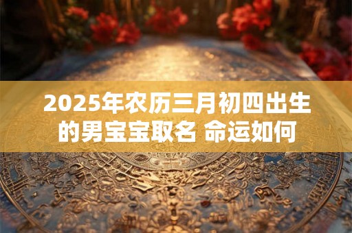 2025年农历三月初四出生的男宝宝取名 命运如何