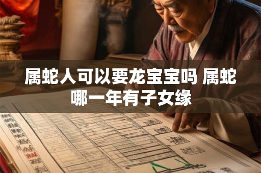 属蛇人可以要龙宝宝吗 属蛇哪一年有子女缘