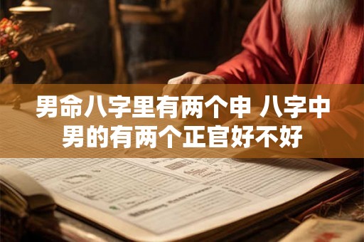 男命八字里有两个申 八字中男的有两个正官好不好