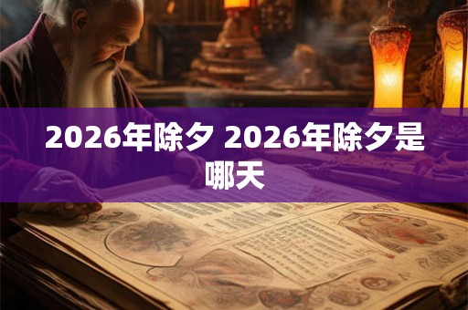 2026年除夕 2026年除夕是哪天 2026年除夕 2026年除夕是哪天