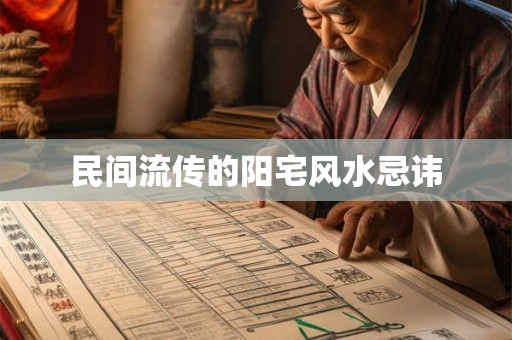 民间流传的阳宅风水忌讳