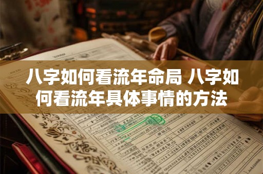 八字如何看流年命局 八字如何看流年具体事情的方法 八字如何看流年命局 八字如何看流年具体事情的方法