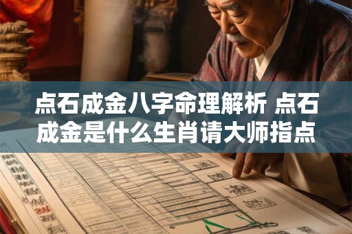点石成金八字命理解析 点石成金是什么生肖请大师指点 点石成金八字命理解析 点石成金是什么生肖请大师指点