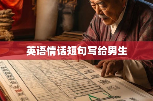 英语情话短句写给男生 英语情话短句写给男生
